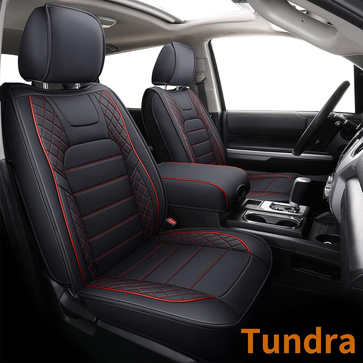 Gray Water Proof Faux Leather Seat Covers Full Set U471