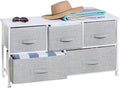 Gray 5 Drawer Fabric Dresser D964284