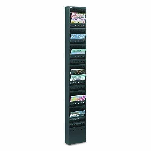 Steel Magazine Rack 23 Pocket Black B21218