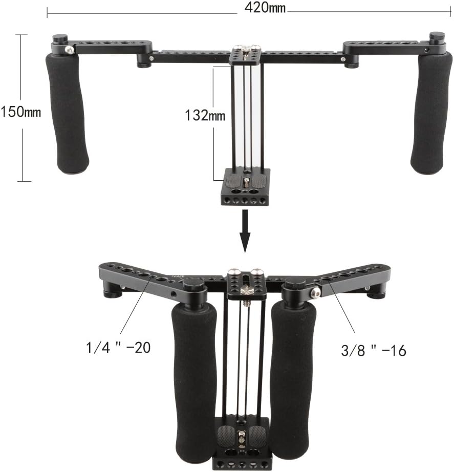 Monitor Cage with Adjustable Handles for 5 inch and 7 inch LCD Monitors C40842