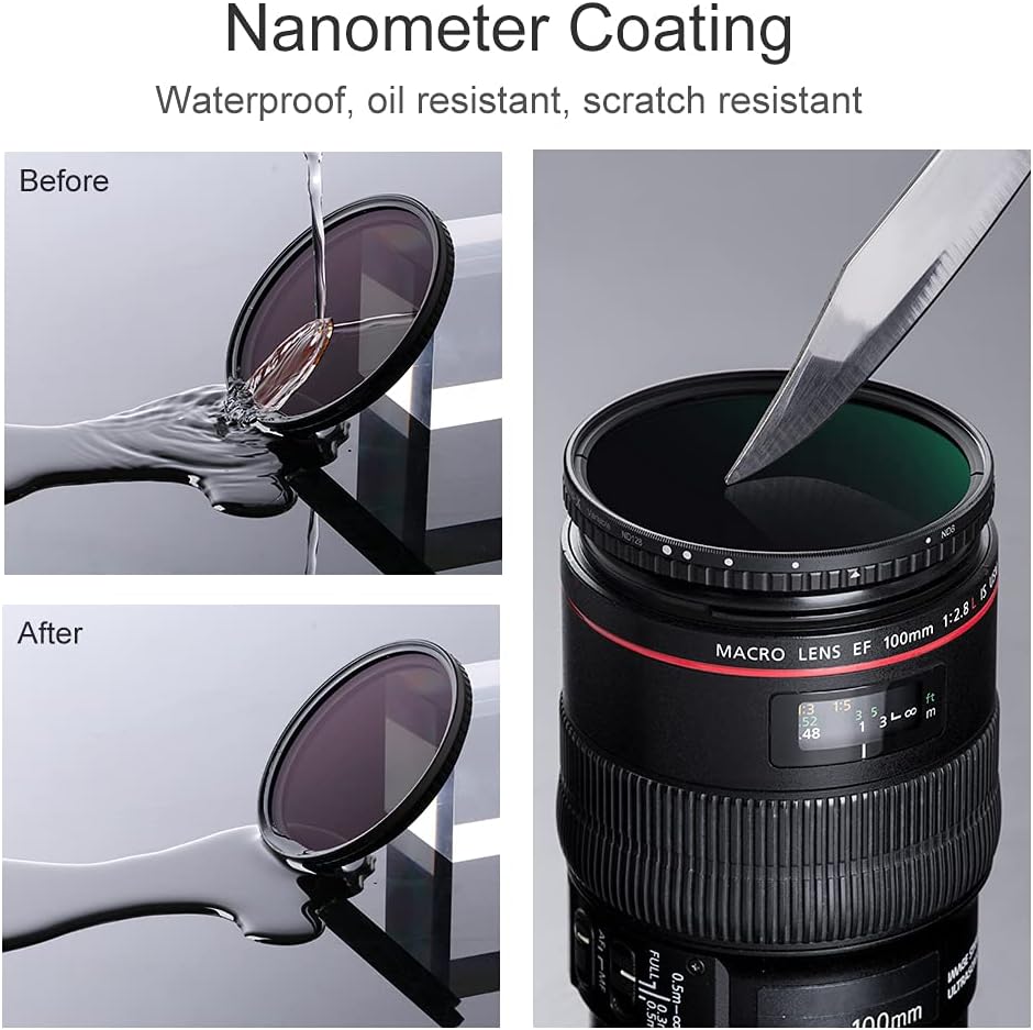 72mm Variable ND Filter ND8-ND128 (3-7 Stop) W5034
