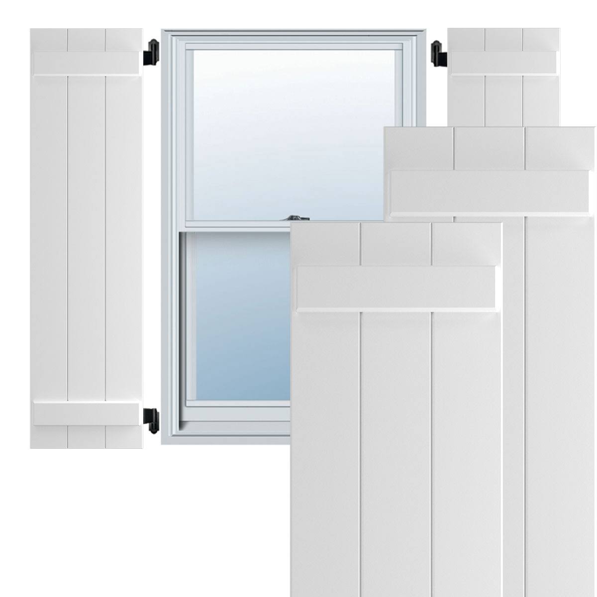 Composite Board-n-Batten Shutters (Per Pair) R980660