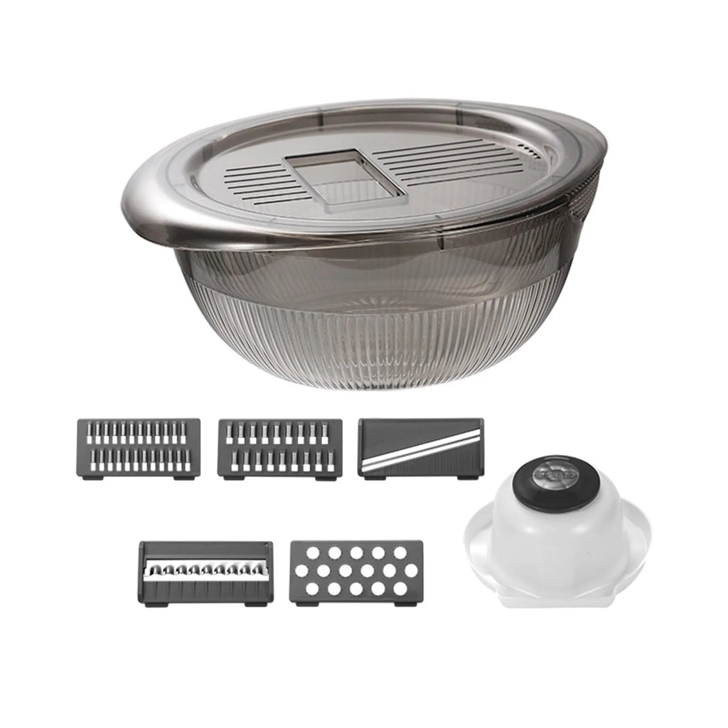 Gray 5 Blade Vegetable Chopper with Container Z79013