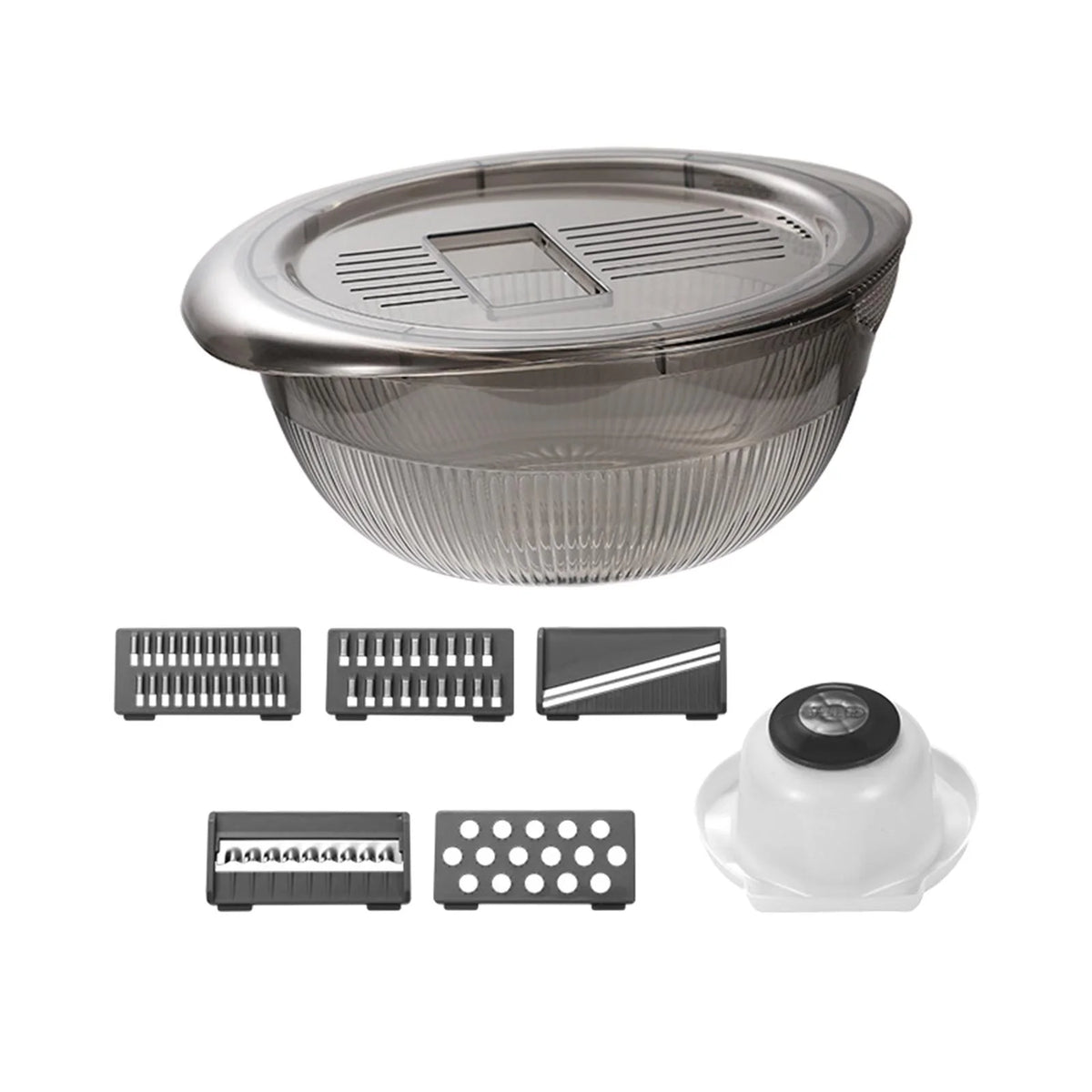 Gray 5 Blade Vegetable Chopper with Container Z79013