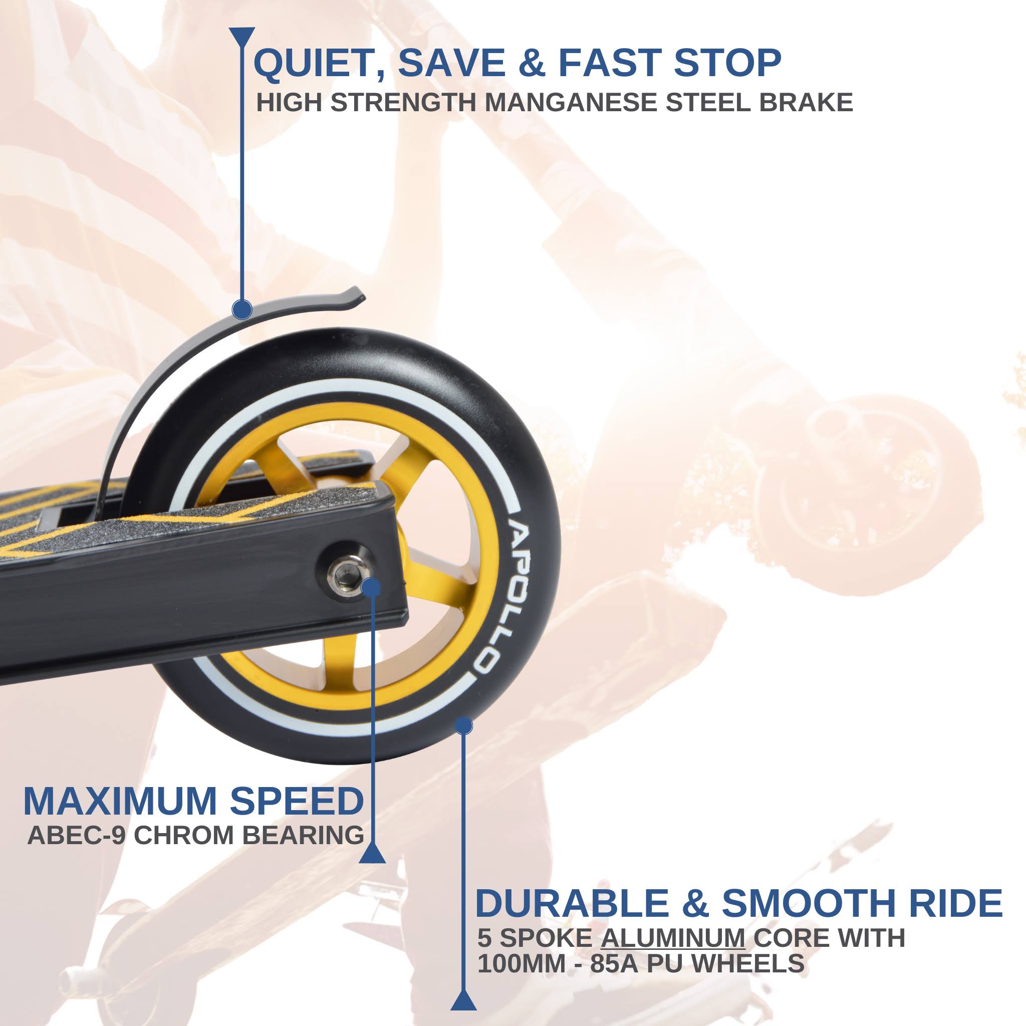 Gold Stunt Scooter F341357