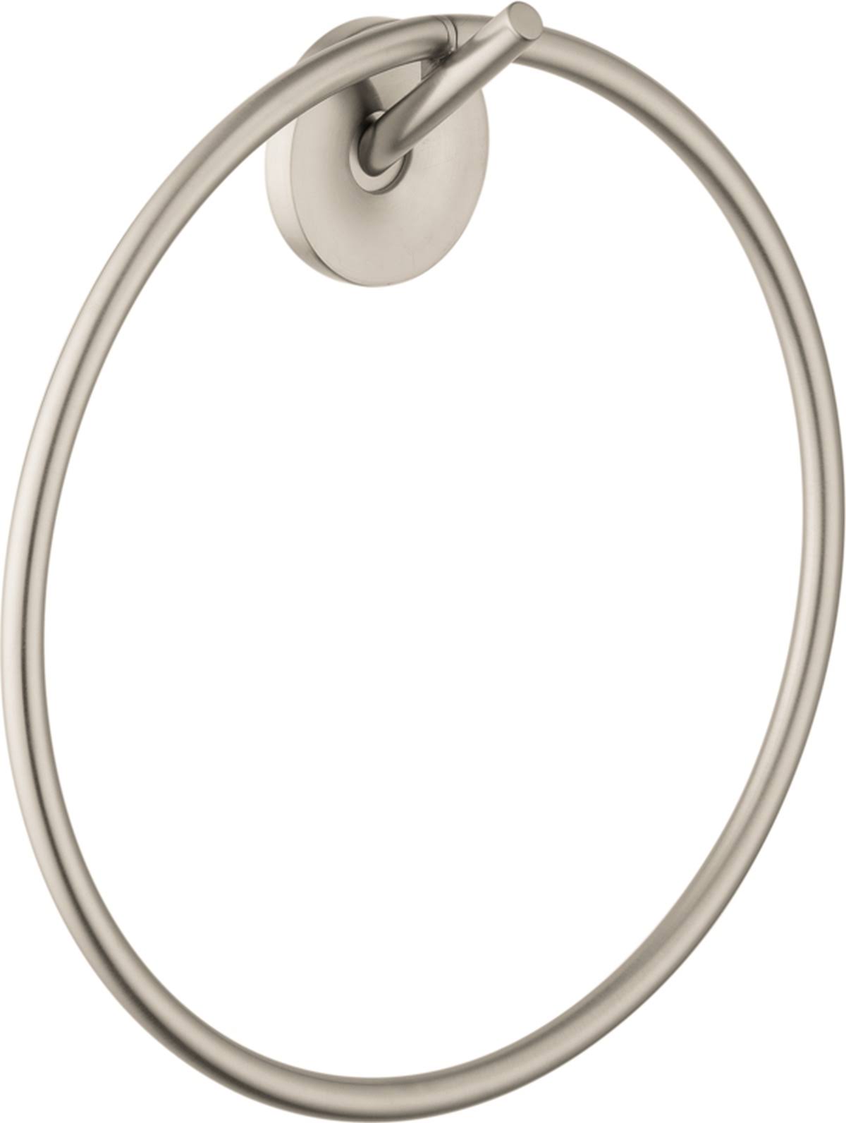 Brushed Nickel Towel Ring E159625