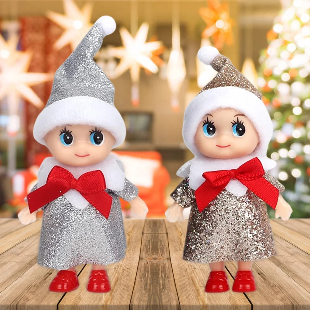 4 Pcs Christmas Elf Doll Toys D4788