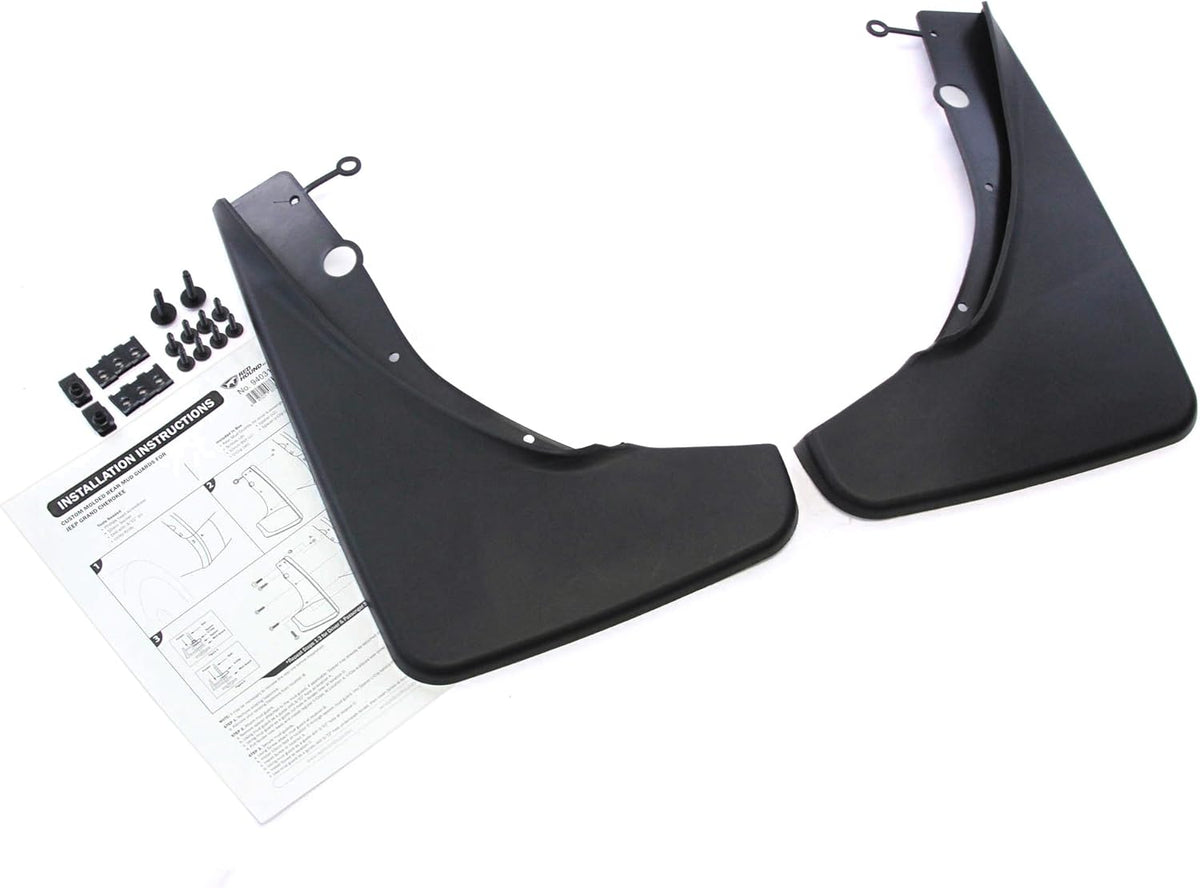 Mud Flaps Splash Guards Molded Front Rear 4pc Pack of 2 A2565