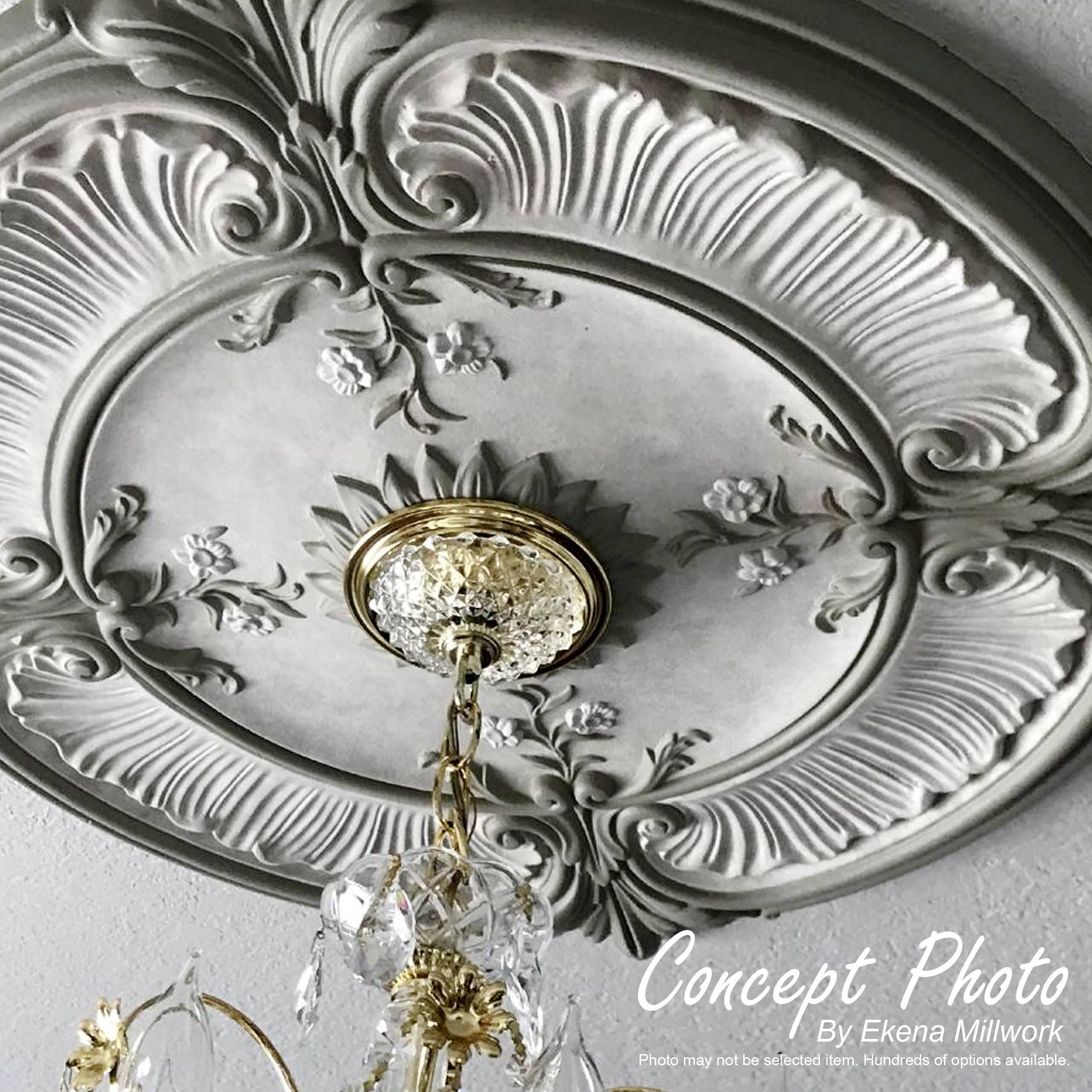 Hand-Painted Copper Penny Ceiling Medallion C5054