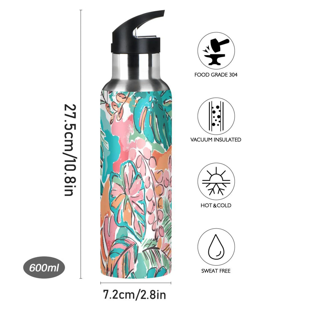 Stainless Steel Insulated Water Bottle with Straw Lid N1765