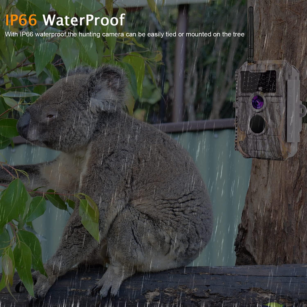 Wireless WiFi Trail Camera 24MP 1296P Night Vision Waterproof N17688
