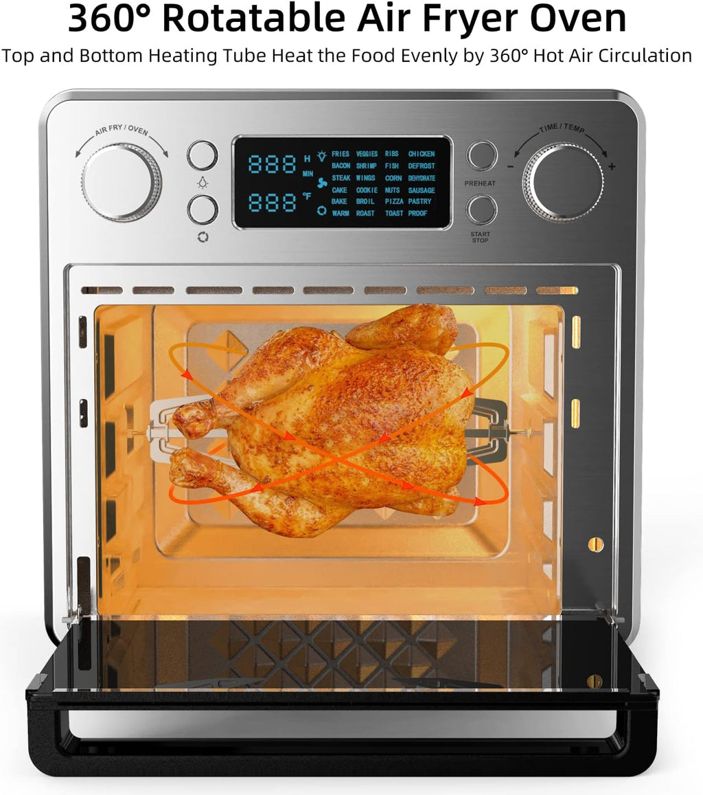 26.5 QT Stainless Steel Air Fryer Toaster Oven Combo Z24466