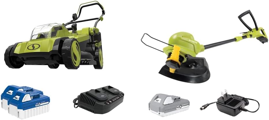 Cordless Mulching Lawn Mower with 11-Gallon Grass Catcher A148
