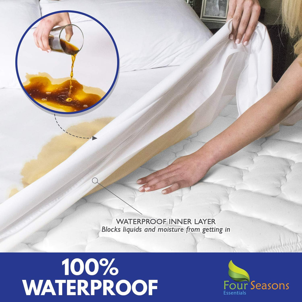 Waterproof Zippered Mattress Protector Bed Cover N175