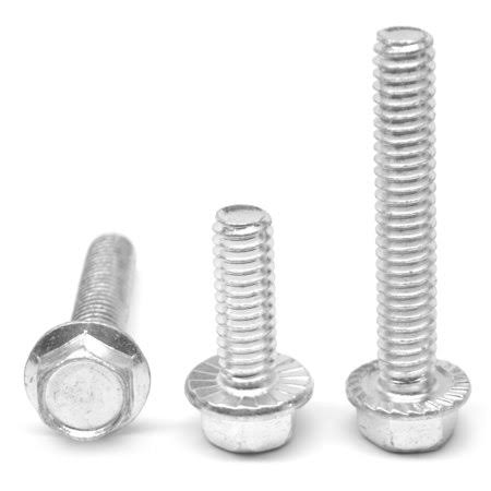 Hex Flange Screw with Serration Stainless Steel 18-8 Pk 500 L779
