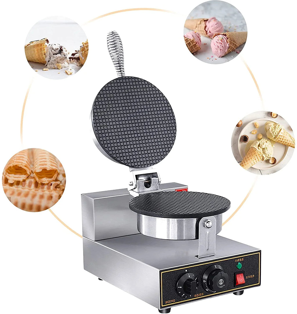 1200W Electric Ice Cream Cone Waffle Maker Machine Y209