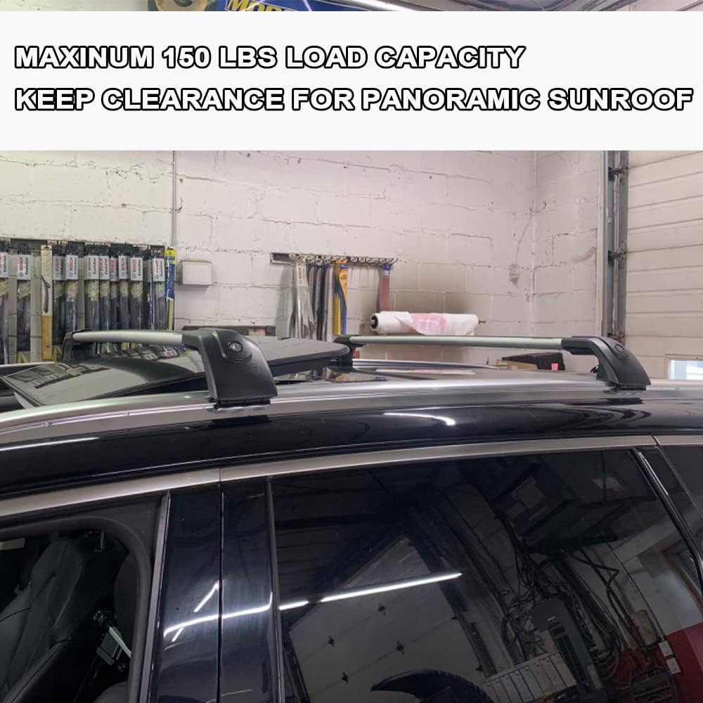 Silver Roof Rack Cross Bars T7052
