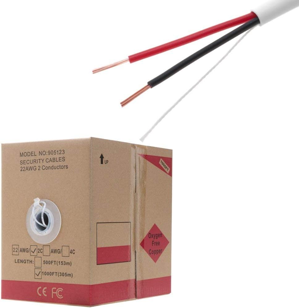 22/2 Oxygen Free Pure Copper Stranded Cable Fire/Security Alarm Wire E152