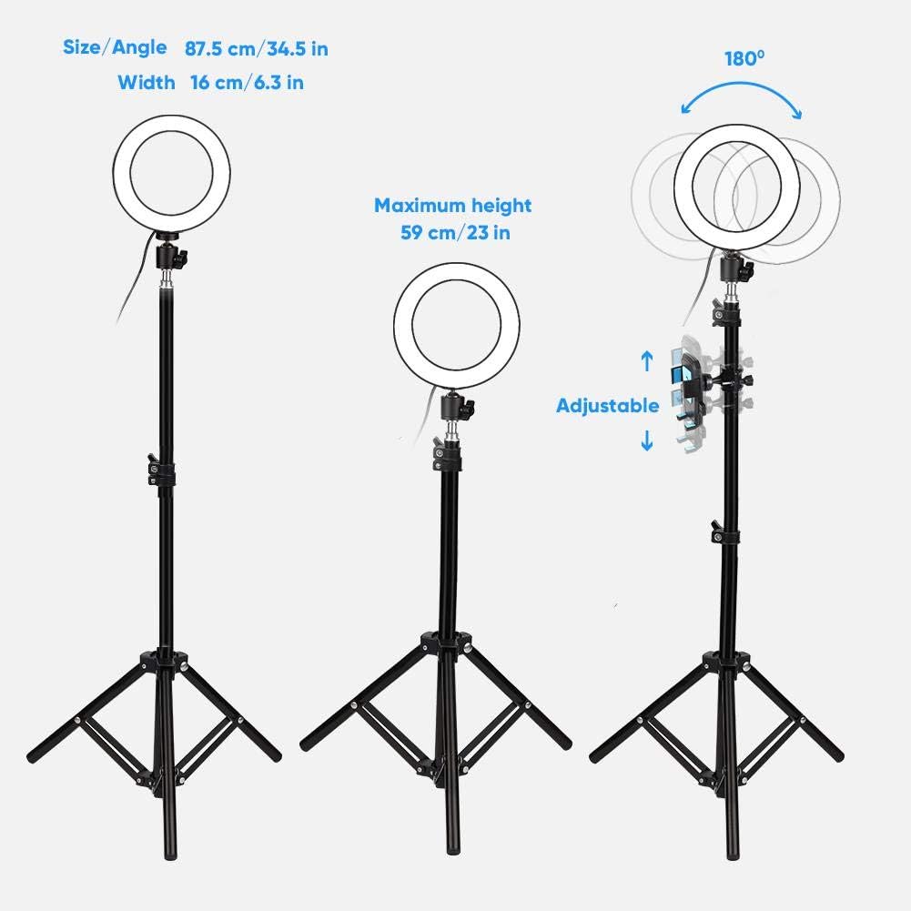 6" Circle Selfie Light with Phone Holder, Pack of 2 H6926