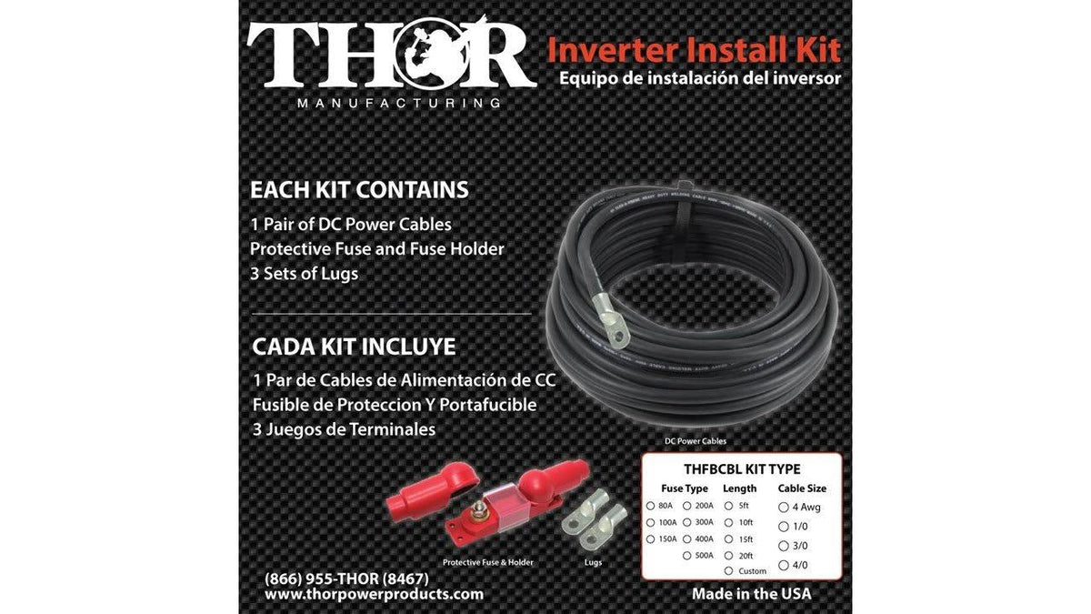 1/0AWT 10ft Cable Sets F826