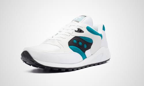 White / Turquoise Jazz Sneakers A182470