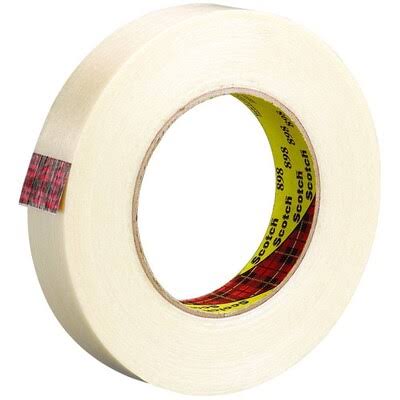Clear 1 inch x 60 yds. 6.6 Mil Strapping Tape Case of 6 T940