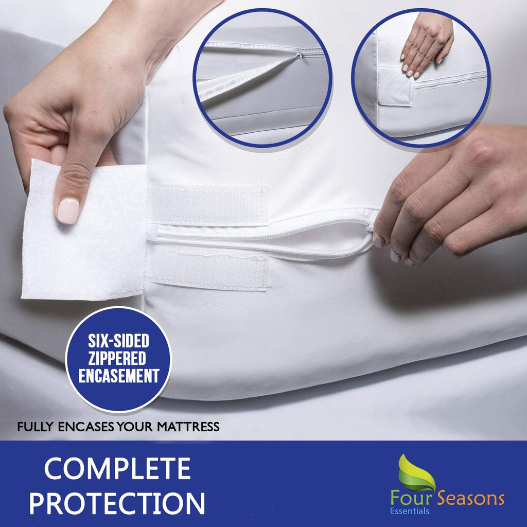 Waterproof Zippered Mattress Protector Bed Cover N175