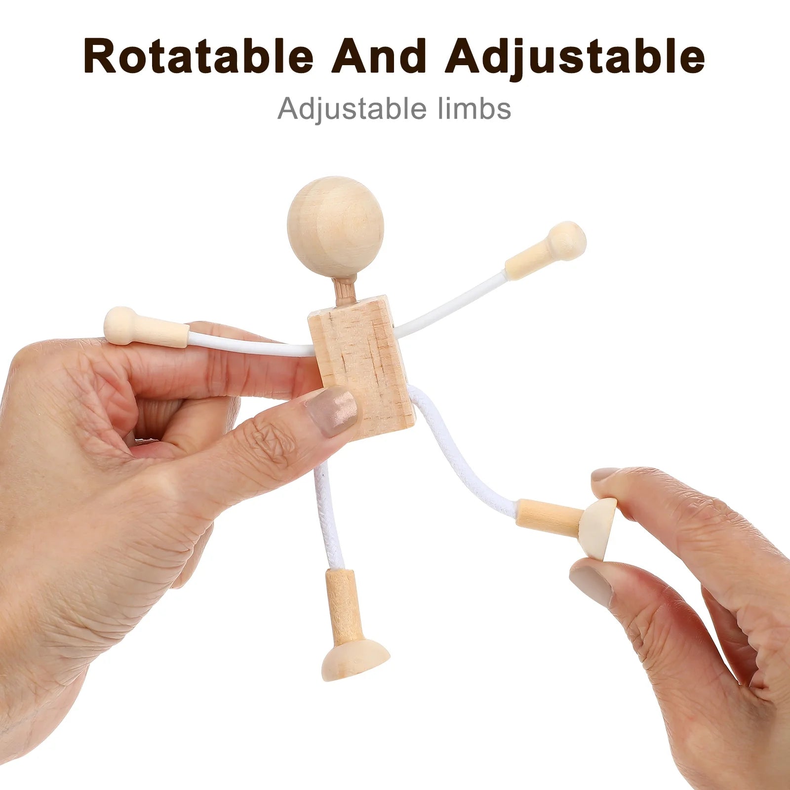 Unfinished Wooden Dolls Educational Craft Toys T569