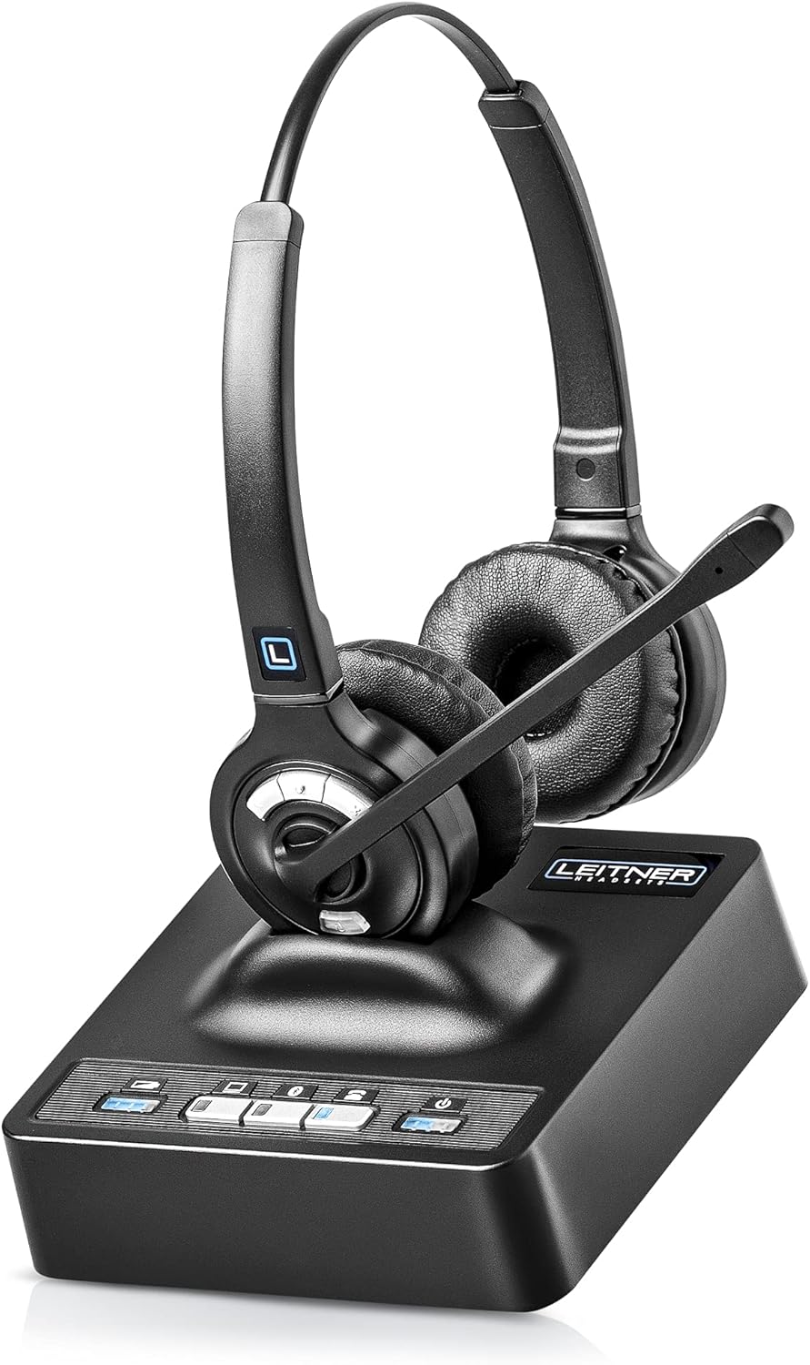 Wireless DECT Office Headset with Bluetooth for Desk Phone, Computer and Bluetooth Device P712784