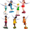 7Pcs/Set Pixie Girl Flower Fairies Miniature PVC Figures Doll Toy J13537