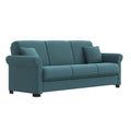 Caribbean Blue Linen Convert-a-Couch E646