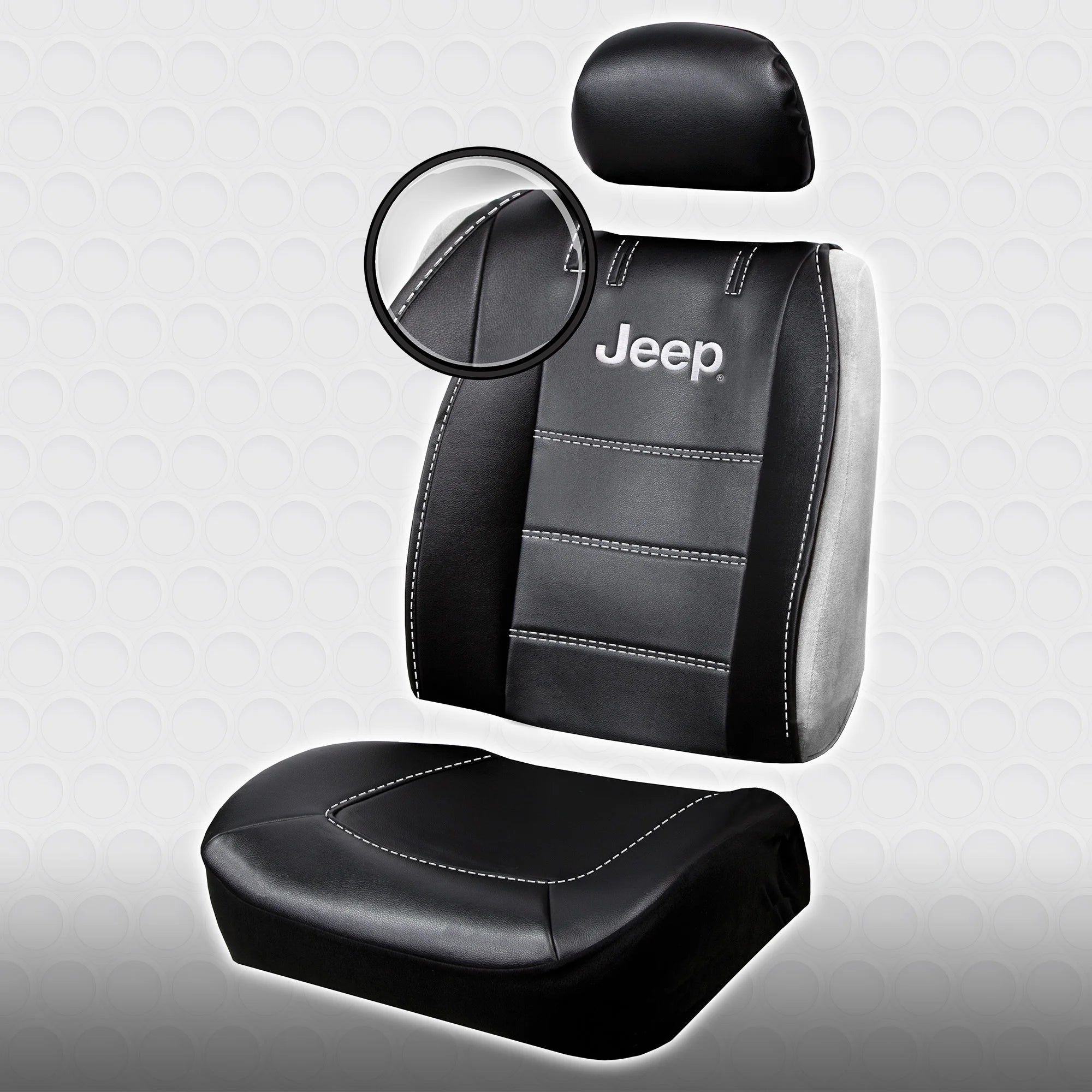Black Vinyl Universal Fit Automotive Seat Cover F55046