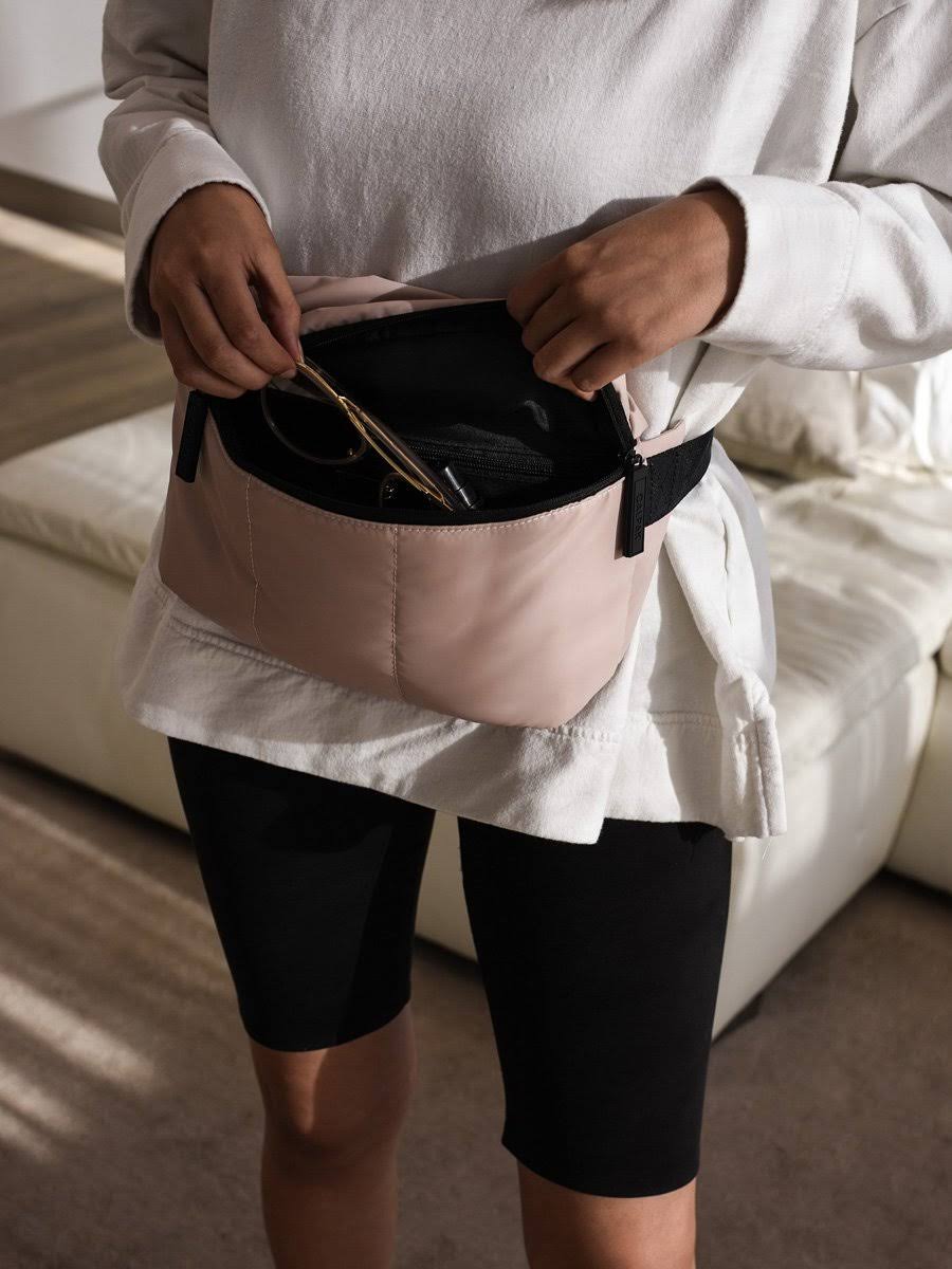 Metallic Silver Belt Bag L89052