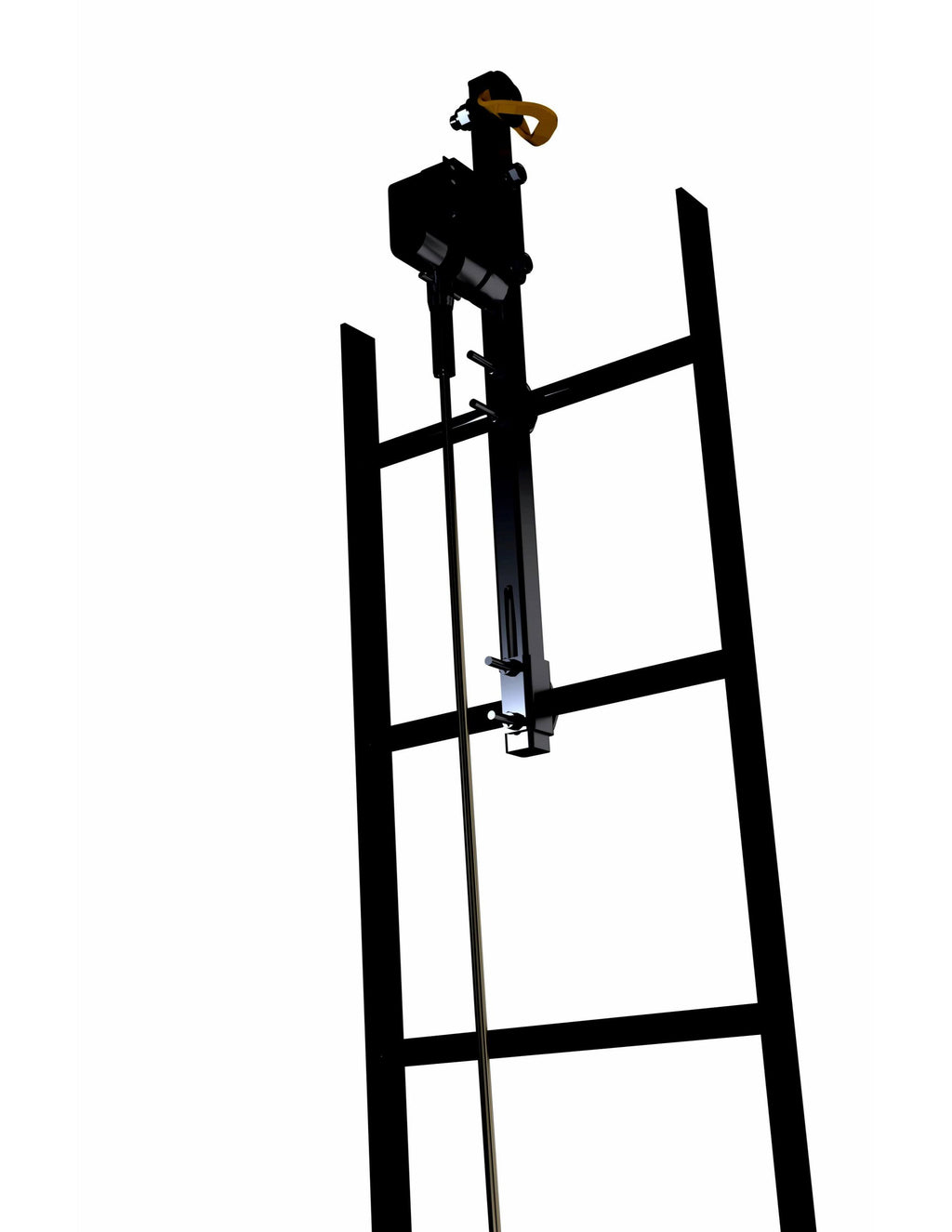 Galvanized Steel Vertical Safety System 50ft W3416