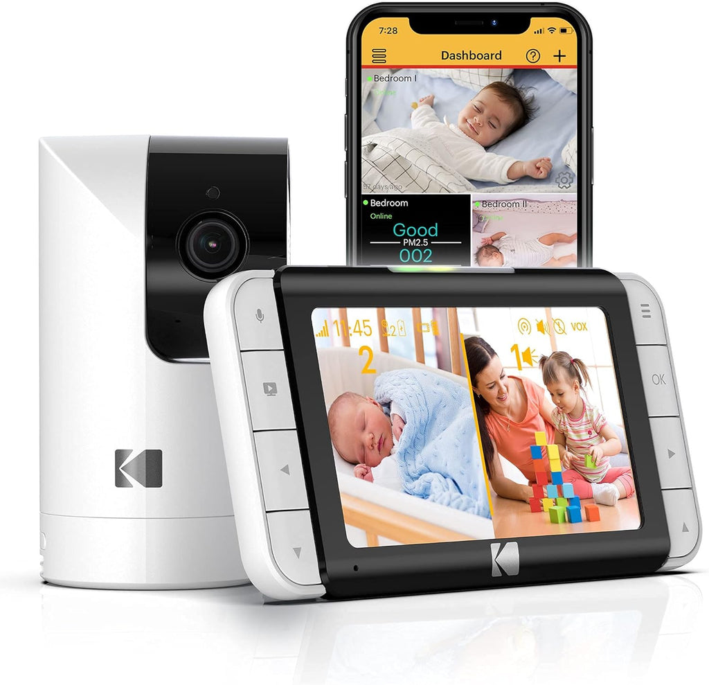 Smart Video Baby Monitor with Remote Pan-Tilt Camera and Night Vision N67661