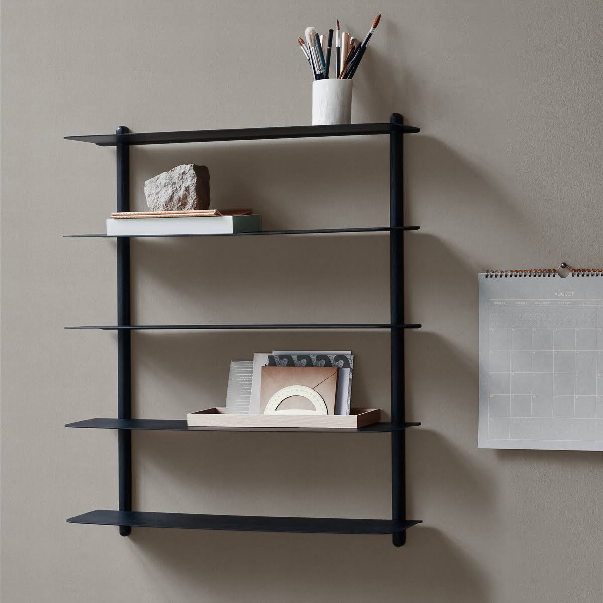Black Wall Shelf N754
