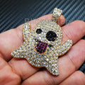 Gold Plated Ghost Charm Pendant A42105