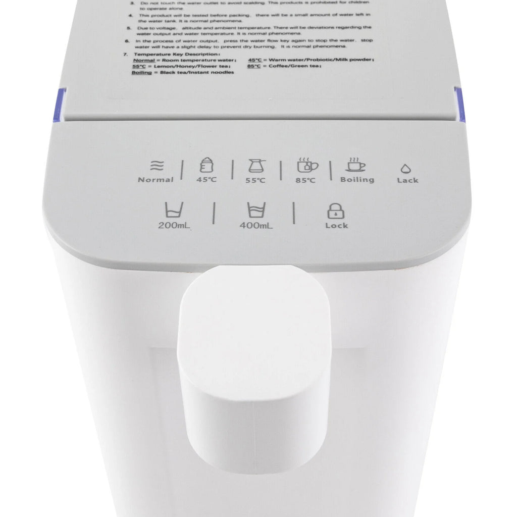 1600w Electric Kettles Instant Hot Water Dispenser 3L Tank White Z5278