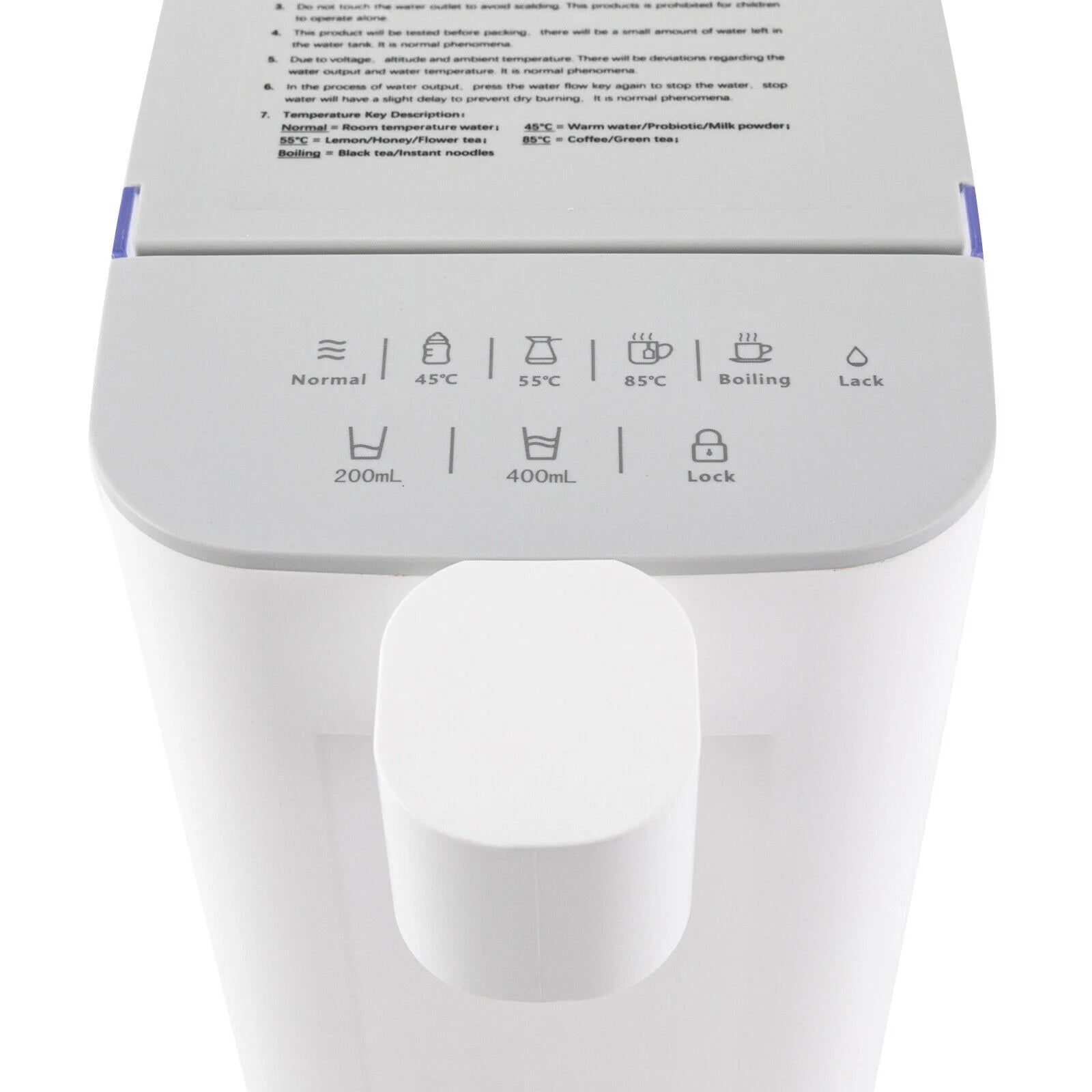 1600w Electric Kettles Instant Hot Water Dispenser 3L Tank White Z5278
