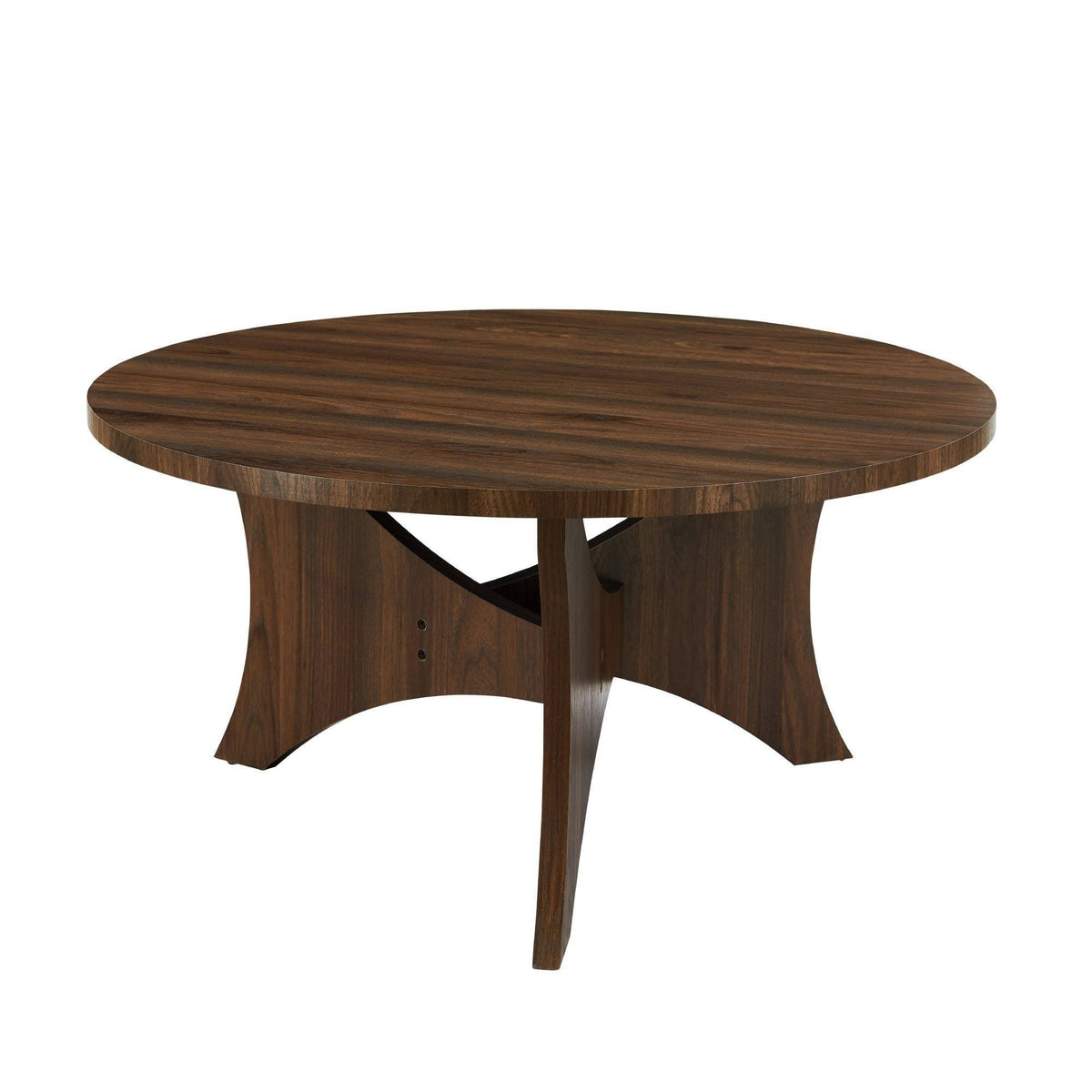 Dark Walnut Round Coffee Table C15642