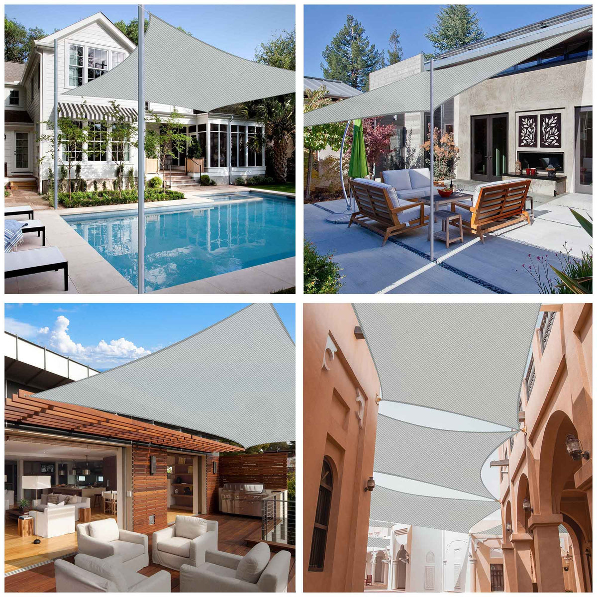 16x12' Rectangle Sun Shade Sail Canopy T24535