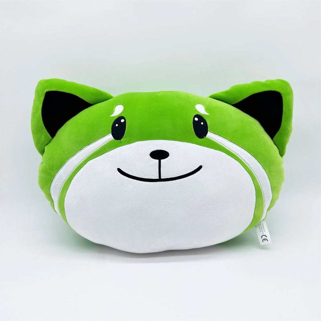 Green Foxes Plush Stuffed Animal Pillow B258