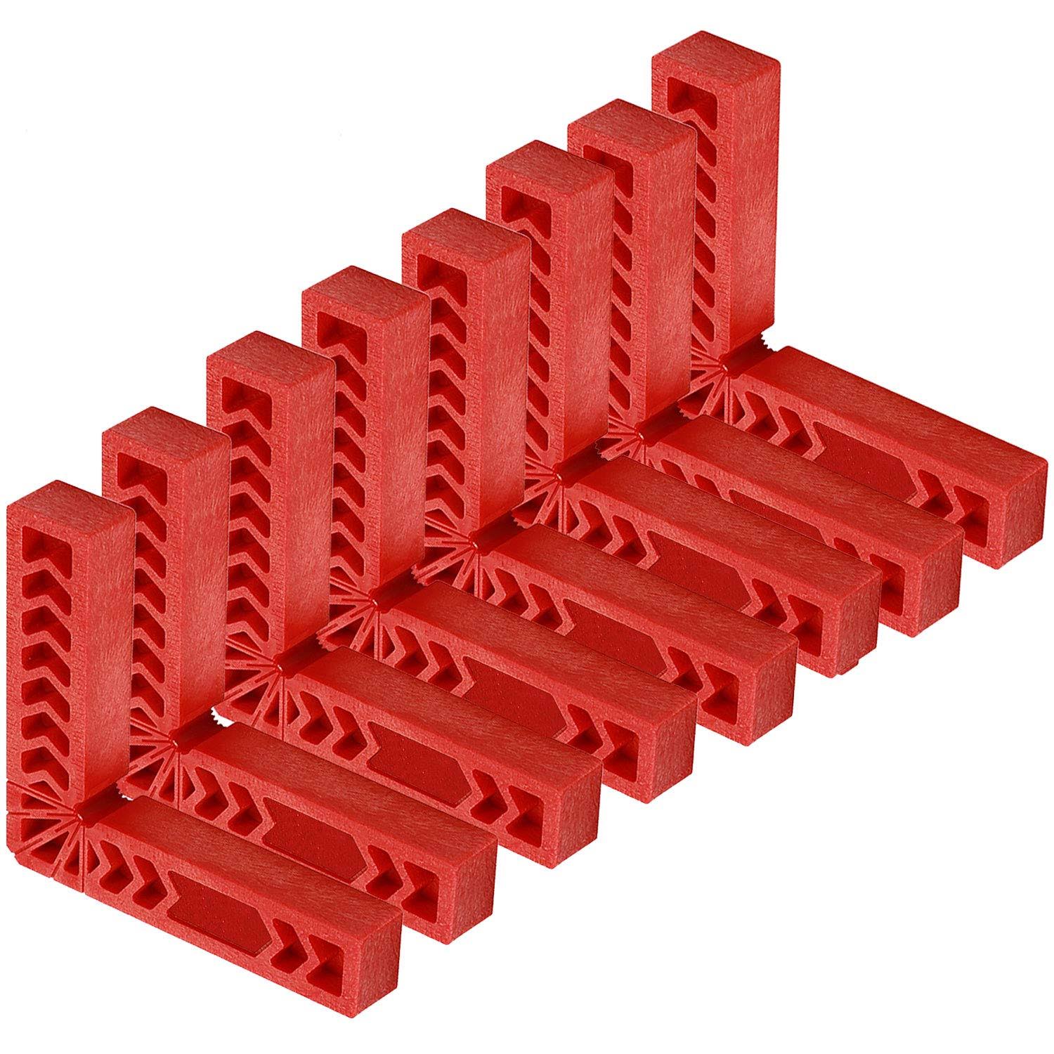 8 Pcs 6 inch 90 Degree Positioning Squares Right Angle Clamps Woodworking Carpenter Corner Clamping Square Tool N74944
