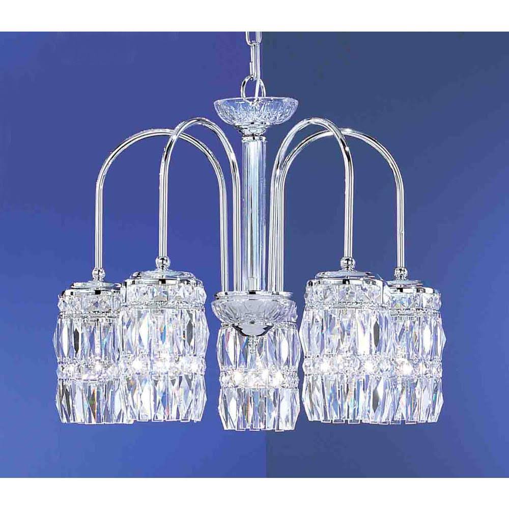 Antique White Cascade Chandelier with Crystalique-Plus G55931