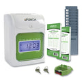 Beige/Green Electronic Time Clock Bundle I81371
