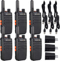 Walkie Talkie 6 Pack, Two Way Radios with Flashlight W311