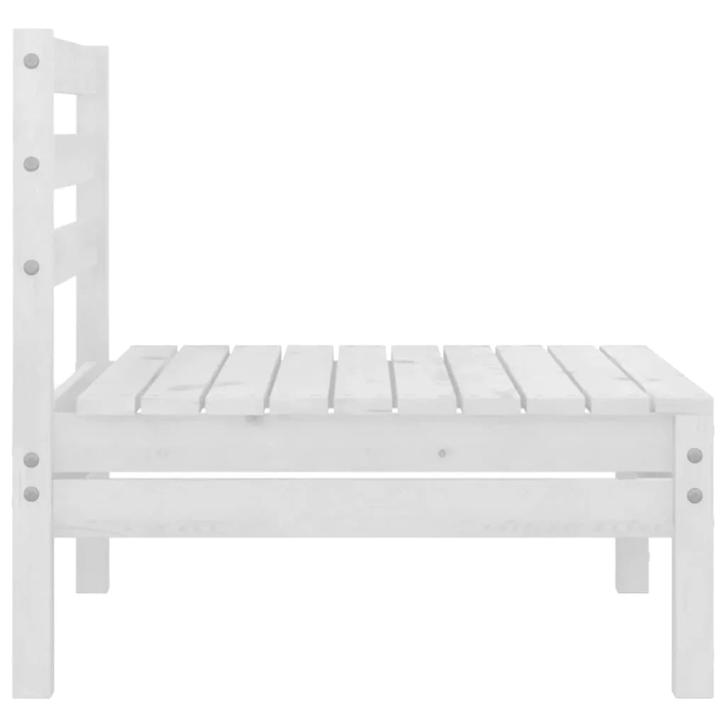 White Solid Pinewood Patio Sofa Z468