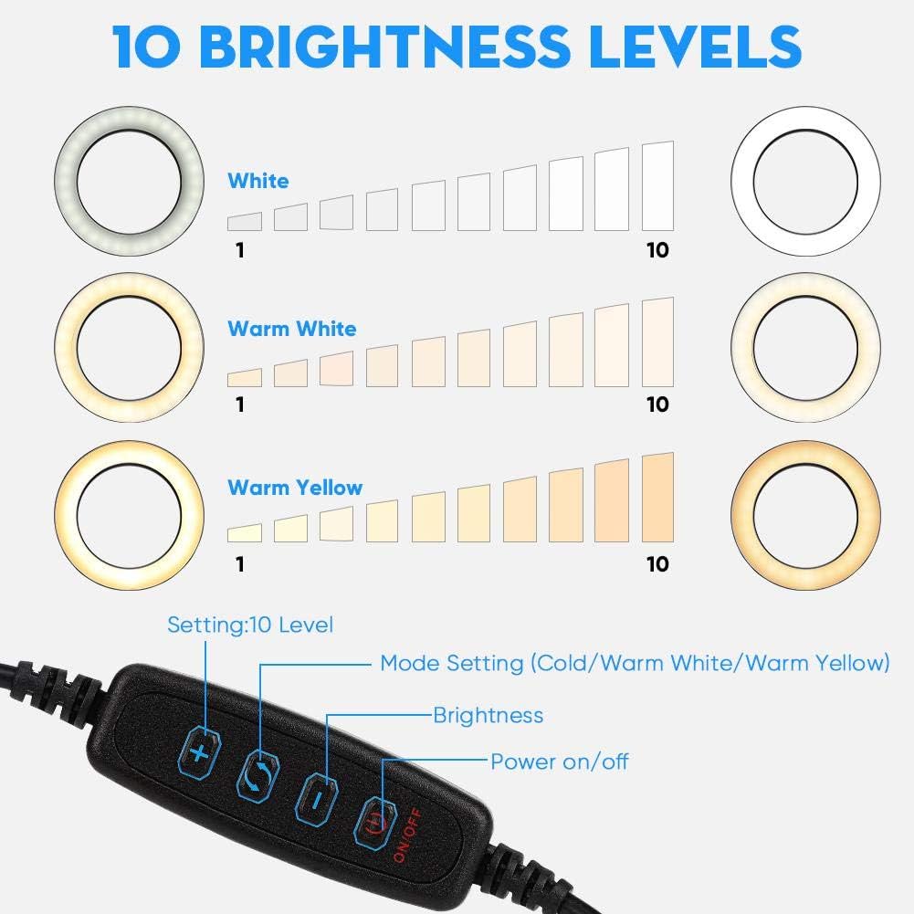 6" Circle Selfie Light with Phone Holder, Pack of 2 H6926