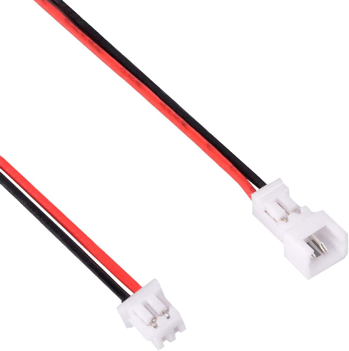 30 Pairs JST 1.25mm 2 Pin Micro Male Female Connector Plug with Red Black Wire Cable 80mm R975498