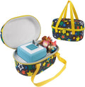Portable Carry Case for Toniebox Starter Set and Tonies Figurines, Zipper Case Waterproof Shockproof (Green Star) P794680
